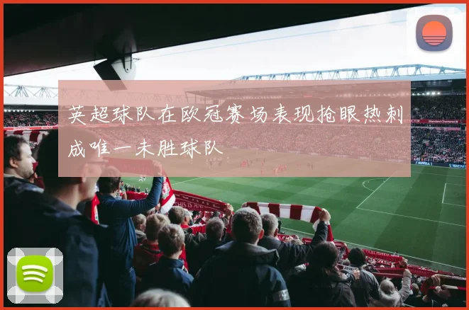 英超球队在欧冠赛场表现抢眼热刺成唯一未胜球队